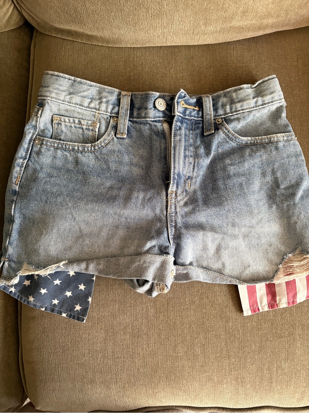 Old Navy Light Blue Denim Cutoff Shorts